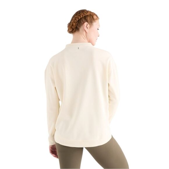 NOBULL Cream Crew Fleece Lined Sweatshirt Sz Large - Picture 12 of 12